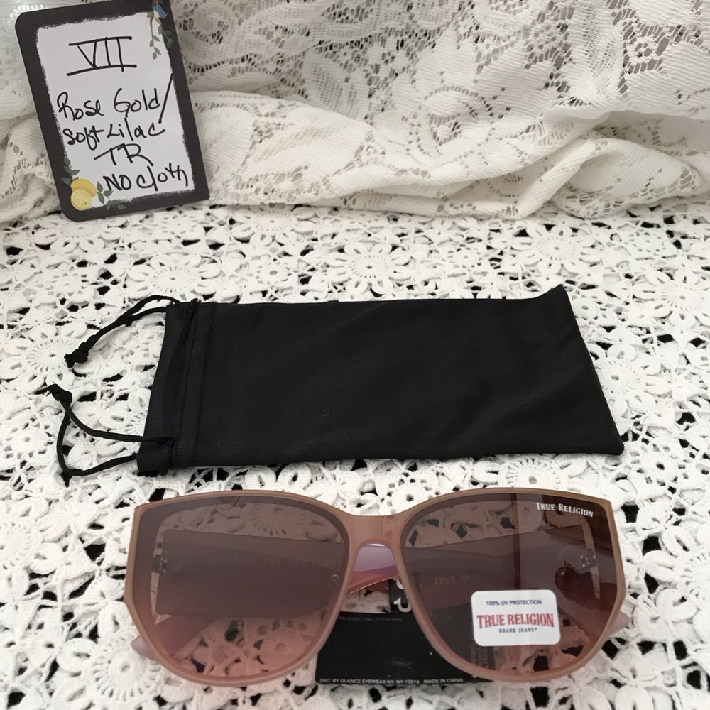 True Religion Rose Gold Sunglasses